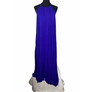 NWT‎ Karen T Design Womens OS Sleeveless Halter Blu